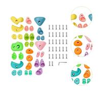 SHBHWS 32 Piezas de Pared de Escalada en Roca con Juguetes for Escalar Rocas for Juegos de Patio, casa del árbol(Set C)