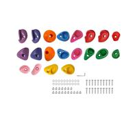 SHBHWS 32 Piezas de Pared de Escalada en Roca con Juguetes for Escalar Rocas for Juegos de Patio, casa del árbol(Set D)