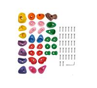 SHBHWS 32 Piezas de Pared de Escalada en Roca con Juguetes for Escalar Rocas for Juegos de Patio, casa del árbol(Set A)
