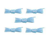 SHBHWS 5 pares de cordones redondos colores blancos con purpurina, brillantes a la moda, zapatillas deportivas informales blancas Para Botas de Senderismo(Colorful Blu,120cm)