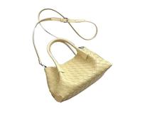 SHBHWS Bolso bandolera tejido sencillo y moderno for mujer, bolso de hombro for ir al trabajo, elegante Para Mujer(Yellow)