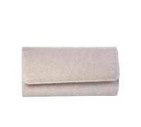 SHBHWS Bolso de fiesta alta sociedad, bolso noche, mano tipo clutch, cruzado con cadena y incrustaciones diamantes for mujer, ideal for el día a Para la Cena(Champagne)