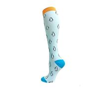 SHBHWS Calcetines de compresión con estampado divertido for hombre y mujer, hasta la rodilla, for correr hacer deporte para Deportes Correr Volar(Dark purple,S-M)