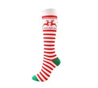 SHBHWS Calcetines de compresión con estampado divertido for hombre y mujer, hasta la rodilla, for correr hacer deporte para Deportes Correr Volar(Red purple,S-M)