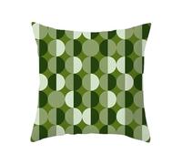 SHBHWS Fresh Green Pillowcase Art Pattern Cushion Cover Geometric Living Room Sofa Bedroom Home Decor para Sofá de Sala(Color 6,30x30cm)