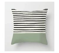 SHBHWS Fresh Green Pillowcase Art Pattern Cushion Cover Geometric Living Room Sofa Bedroom Home Decor para Sofá de Sala(Color 12,60x60cm)