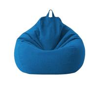 SHBHWS Funda Grande de algodón y Lino for puf, sin Relleno, for Esquina, for sillón Tipo para Relajarse en Interiores y Exteriores(Color10,2.6ft-D80cm-cover)