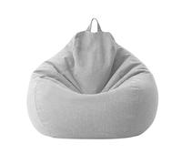 SHBHWS Funda Grande de algodón y Lino for puf, sin Relleno, for Esquina, for sillón Tipo para Relajarse en Interiores y Exteriores(Color8,2.6ft-D80cm-cover)