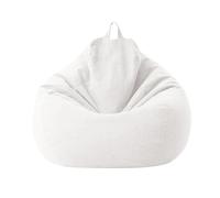 SHBHWS Funda Grande de algodón y Lino for puf, sin Relleno, for Esquina, for sillón Tipo para Relajarse en Interiores y Exteriores(Color16,2.3ft-D70cm-cover)