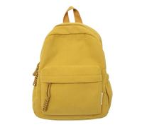 SHBHWS Mochila de pana for mujer, informal, sencilla, versátil, viaje, regreso a la escuela, bolsa clase for niña Adecuado Para Ir al Ccolegio o al Trabajo(Yellow)