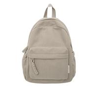 SHBHWS Mochila de pana for mujer, informal, sencilla, versátil, viaje, regreso a la escuela, bolsa clase for niña Adecuado Para Ir al Ccolegio o al Trabajo(Khaki)