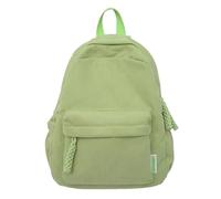 SHBHWS Mochila de pana for mujer, informal, sencilla, versátil, viaje, regreso a la escuela, bolsa clase for niña Adecuado Para Ir al Ccolegio o al Trabajo(Light Green)