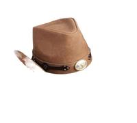 SHBHWS Sombrero de vaquero cuero for hombre y mujer, sombrero ala ancha for padrino, iglesia for caballero, gorra jazz for Para Halloween y Festivales(Color7)