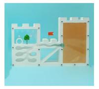 SHCHNA Casa Insectos, Castillo De Hormigas De Arena, Hábitat De Hormigas, Ecosistema para Estudiar El Comportamiento De Las Colonias De Hormigas, Kit Educativo Científico Reptil Terrarium(Bruin)