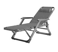 SHCHNA Silla Jardín Exterior, Sillones Reclinables para Patio, Asiento Plegable Acolchado, Tumbona Extra Ancha para Patio Al Aire Libre Junto A La Piscina Muebles Jardín Exterior