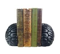 SHCHNA Sujetalibros para Casa Oficina Escuela Creative Brain Forma Sookends Resin Crafts Book Termina Estudio Desenuante Adorno Regalo Felicitación for Decoraciones de Oficina Europea(Black)