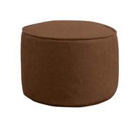 SHCHNA Taburete Bajo Reposapiés Redondo Extraíble Y Lavable, 1 Unidad Reposapiés Otomano(Bruin)