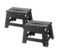 SHCHNA Taburete Bajo Taburete Plegable Ligero For Cocina (Paquete De 2) Reposapiés Otomano