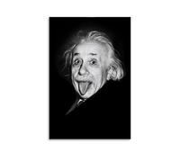 SHCOND Póster decorativo de Albert Einstein vibrante de alta gama, pósteres de pared retro, decoración de habitación, pósteres de arte clásico, adecuados para adolescentes, salas de estar, dormitorios