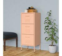 ShCuShan Armario de Almacenamiento Acero Rosa 42,5x35x101,5 cm Mueble Cocina almacenaje Armario Salon alacena de Cocina despensa Armario de Almacenamiento