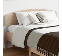 ShCuShan Cabecero de 120 cm de madera maciza de pino, cabecero de cama de madera con espaldera, montaje en pared, cabecero con estructura de barras y tablero de apoyo