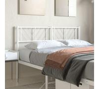 ShCuShan - Cabecero de cama de metal blanco 120 cm, cubierta de cabecera para cabecera de cabecera de noche