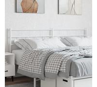 ShCuShan - Cabecero de cama de metal blanco 180 cm, funda para cabecera maciza, respaldo para cabeceras de noche, decoración de cubierta