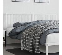 ShCuShan - Cabecero de cama de metal blanco 180 cm, funda para cabecera maciza, respaldo para cabeceras de noche, decoración de cubierta