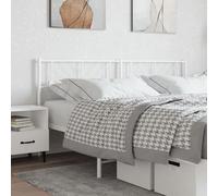ShCuShan - Cabecero de cama de metal blanco 180 cm, funda para cabecera maciza, respaldo para cabeceras de noche, decoración de cubierta