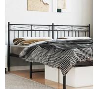 ShCuShan - Cabecero de cama de metal negro 200 cm, cubierta de cabecera para cabecera de cabecera de noche
