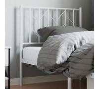 ShCuShan Cabecero de metal blanco 80 cm, cubre cabecero macizo cama respaldo para cabeceros mesilla decoración cubierta