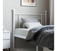 ShCuShan Cabecero de metal blanco de 100 cm, para cubrir el cabecero de la cama, respaldo para cabeceros de mesilla de noche, decoración cubierta