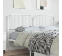 ShCuShan Cabecero de metal blanco de 180 cm, para cubrir el cabecero de la cama, respaldo para cabeceros de mesilla de noche, decoración cubierta