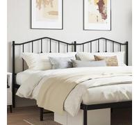 ShCuShan Cabecero de metal negro 193 cm, cubre cabecero macizo cama respaldo para cabeceros mesilla de noche decoración cubierta
