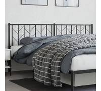 ShCuShan Cabecero de metal negro 193 cm, cubre cabecero macizo cama respaldo para cabeceros mesilla de noche decoración cubierta