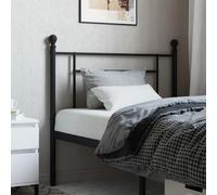 ShCuShan Cabecero de metal negro de 100 cm, para cubrir el cabecero de la cama, respaldo para cabeceros de mesilla de noche, decoración cubierta