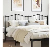 ShCuShan Cabecero de metal negro de 200 cm, para cabecero de cama, respaldo macizo, para cabeceros de mesilla de noche, decoración cubierta