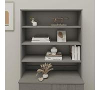 ShCuShan - Tapa de aparador (90 x 30 x 100 cm), color gris claro y moderno aparador de cocina, aparador de sala de estar, muebles de dormitorio