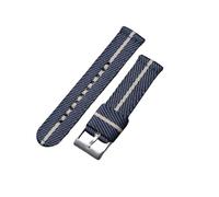 SHDEYAVK Correa Reloj Lienzo, Correa de nailon de doble sección con bloqueo de color Cómoda correa de reloj de pulsera for hombres y mujeres Accesorios de correa de reloj de 20 mm 22 mm Bandas de repu