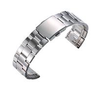 SHDEYAVK Hombre Mujer Correa, Correa de reloj de acero inoxidable de 18 mm, 20 mm, 22 mm, pulsera, correa de reloj, cierres de mariposa, hebilla dorada y plateada for hombres y mujeres, correa de relo