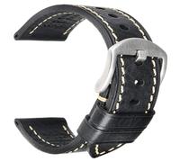 SHDEYAVK Hombre Mujer Correa, Correa de reloj de cuero 18 mm 19 mm 20 mm 21 mm 22 mm 23 mm 24 mm 26 mm Correa de reloj de cuero Hebilla desplegable de acero inoxidable con botones Bandas de repuesto d