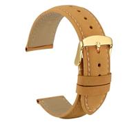 SHDEYAVK Hombre Mujer Correa, Correa de reloj de cuero Correa de muñeca de material suave 16 mm 18 mm 19 mm 20 mm 21 mm 22 mm 23 mm 24 mm Correa de reloj con cierre de metal inoxidable Bandas de repue