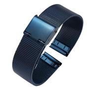 SHDEYAVK Hombre Mujer Correa, Reloj Correa de reloj de acero inoxidable azul oscuro Correa de pulsera de metal Reloj de pulsera Malla 18 mm 20 mm 21 mm 22 mm Correa de reloj de repuesto de liberación