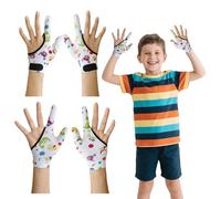 SHDGFB 4 piezas de guantes de protección contra la succión del pulgar para niños, guantes de compresión para morder, guantes para detener la succión del pulgar y morder uñas para niños de 5 a 13 años