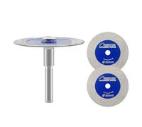 SHDIATOOL Disco Diamantado para Cortar Vidrio, 3 piezas 50mm Mini Hojas Sierra Diamantada con Vástago 6mm para Azulejos Cerámica Porcelana Mármol Granito Piedra Artificial Taladro Máquina pack de 3