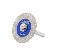 SHDIATOOL Disco Diamantado para Cortar Vidrio, 40mm Mini Hojas de Sierra Diamantada con Vástago de 6mm para Azulejos Cerámica Porcelana Mármol Granito Piedra Artificial en Taladro de Máquina