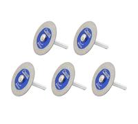 SHDIATOOL Disco Diamantado para Cortar Vidrio, 50mm Mini Hojas de Sierra | Disco Diamante Pequeño con Vástago de 6mm para Azulejos Cerámica Porcelana Mármol Granito Piedra Artificial para Taladro