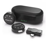 SHDKJXH Micrófono Lavalier inalámbrico con cancelación de ruido, micrófono para Android, micrófonos inalámbricos para grabación de video, entrevista, podcast, vlog, mini micrófono para YouTube Tiktok,