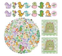 SHDOFN 200 Pegatinas De Dinosaurios Y 2 Piezas De Papel De Notas, Impermeables, Duraderas, No Fáciles De Decolorar Y Suaves De Rasgar, Decoración De Cuentas A Mano Y Artesanía Entre Padres E Hijos.
