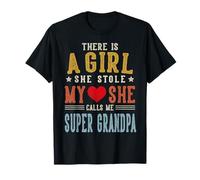 She Calls Me Super Abuelo Divertido Día del Padre Abuelo Camiseta